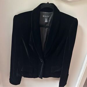 Vintage INC Black Velvet Women's Blazer